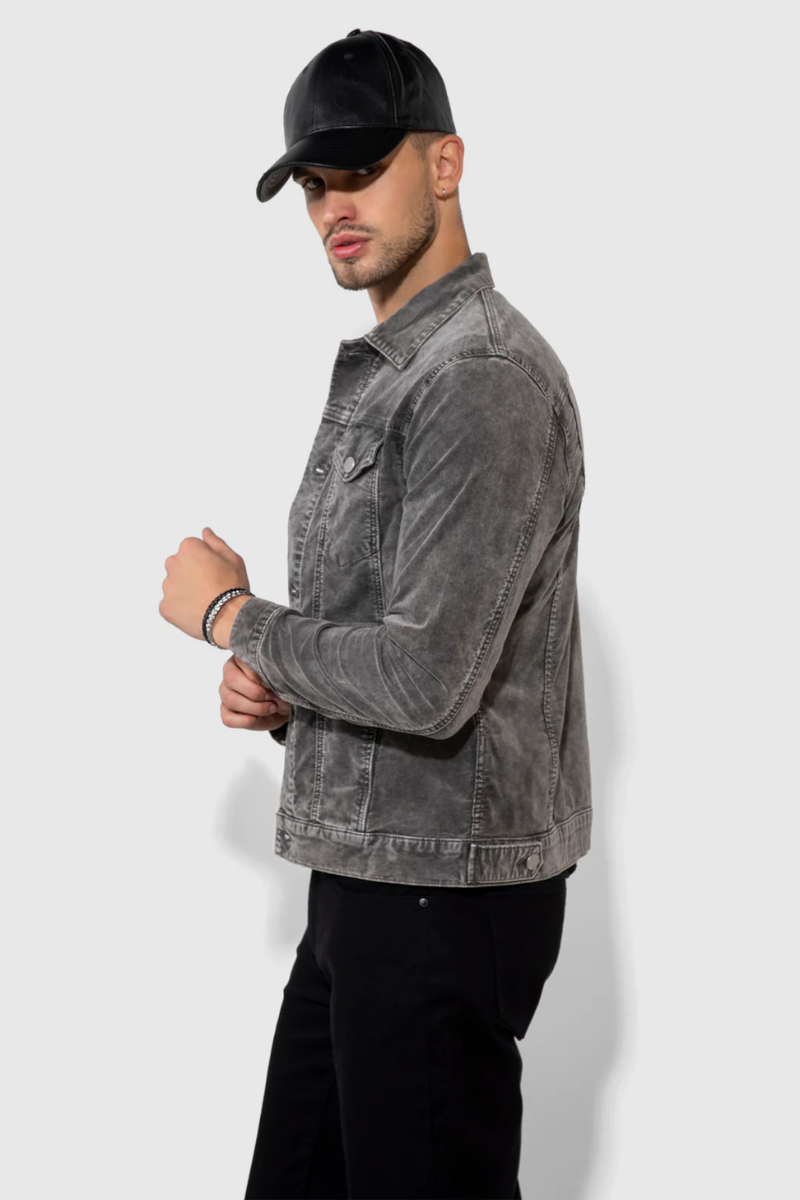 Dean Velvet Vintage Carbon Jacket-MONFRÈRE-Boyds Philadelphia