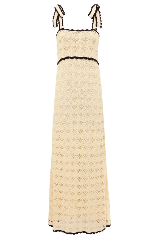 Aster Crochet Tie Midi Dress-ZIMMERMANN-Boyds Philadelphia