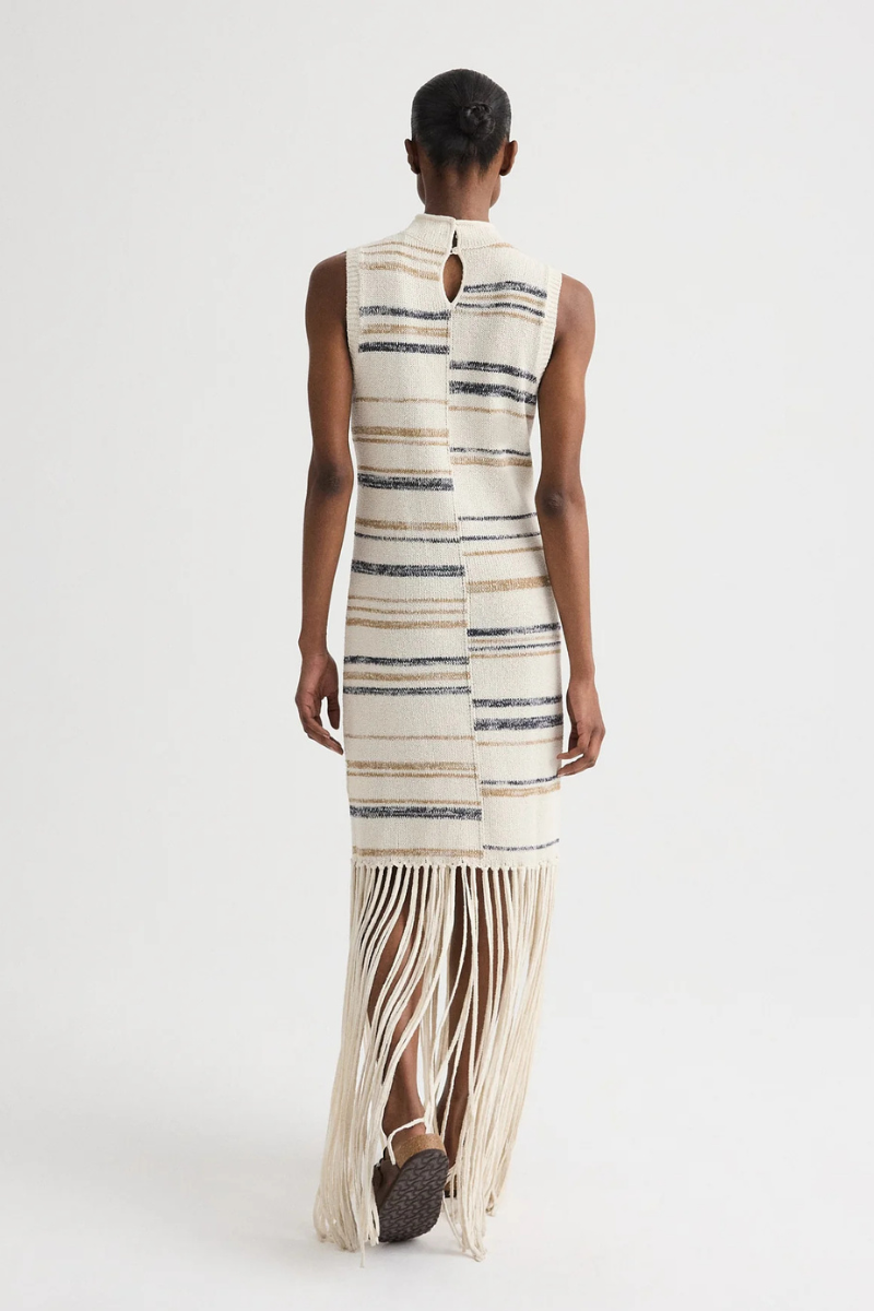 Fringe Sleeveless Dress-TWP-Boyds Philadelphia