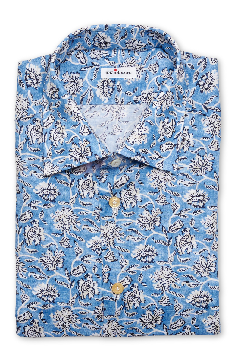 Floral Print Sport Shirt-Kiton-Boyds Philadelphia