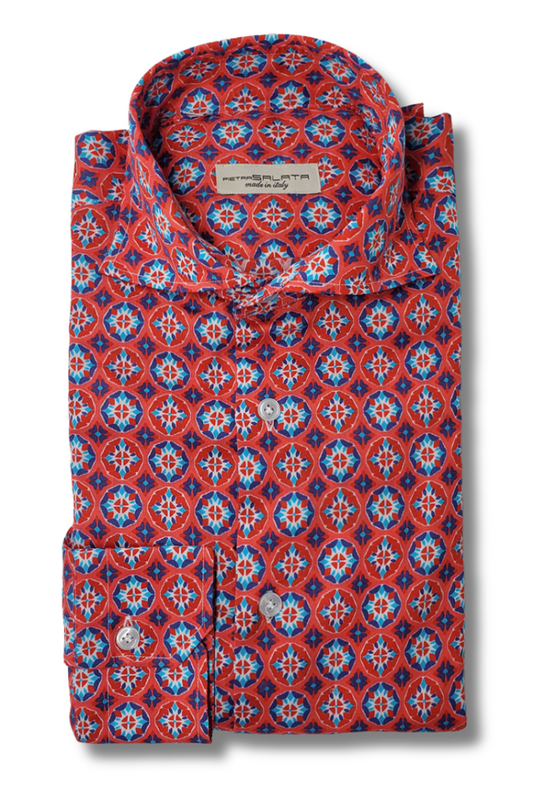 Red Medallion Sport Shirt-Pietra Salata-Boyds Philadelphia