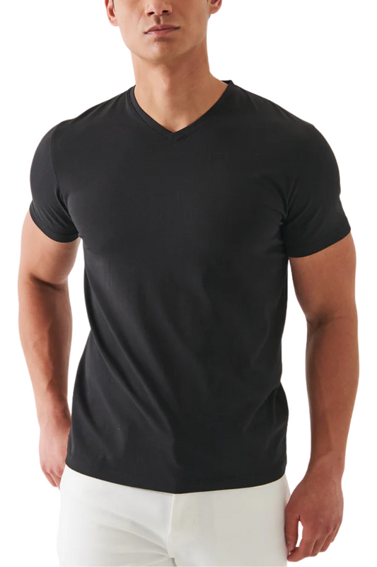 Pima Cotton Stretch V-Neck-Patrick Assaraf-Boyds Philadelphia