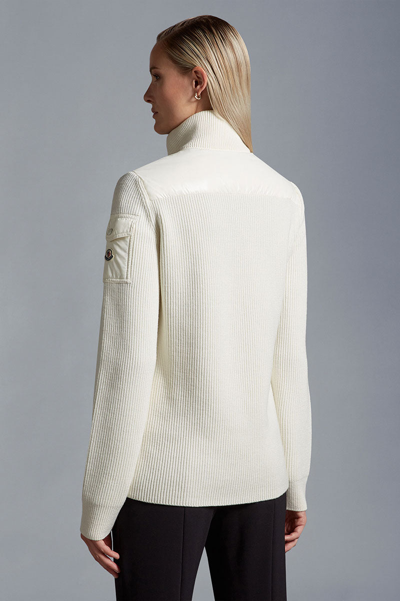 Padded Wool Cardigan-Moncler-Boyds Philadelphia