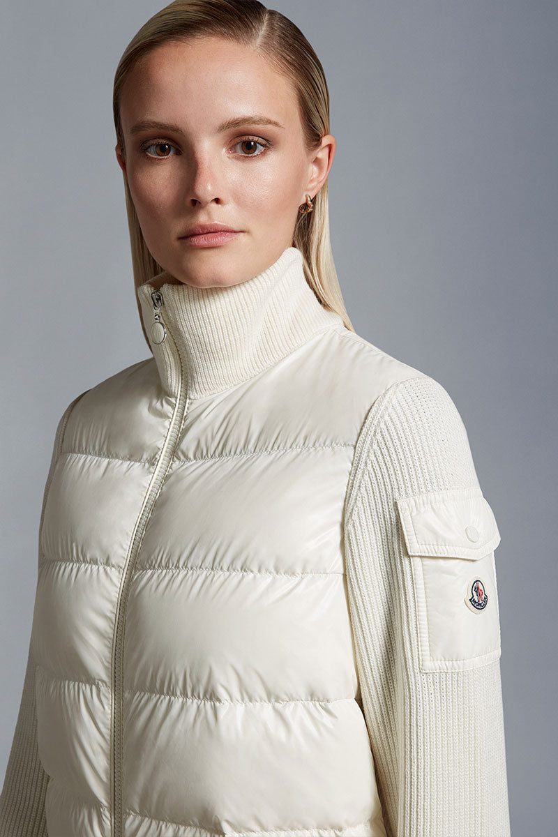 Padded Wool Cardigan-Moncler-Boyds Philadelphia