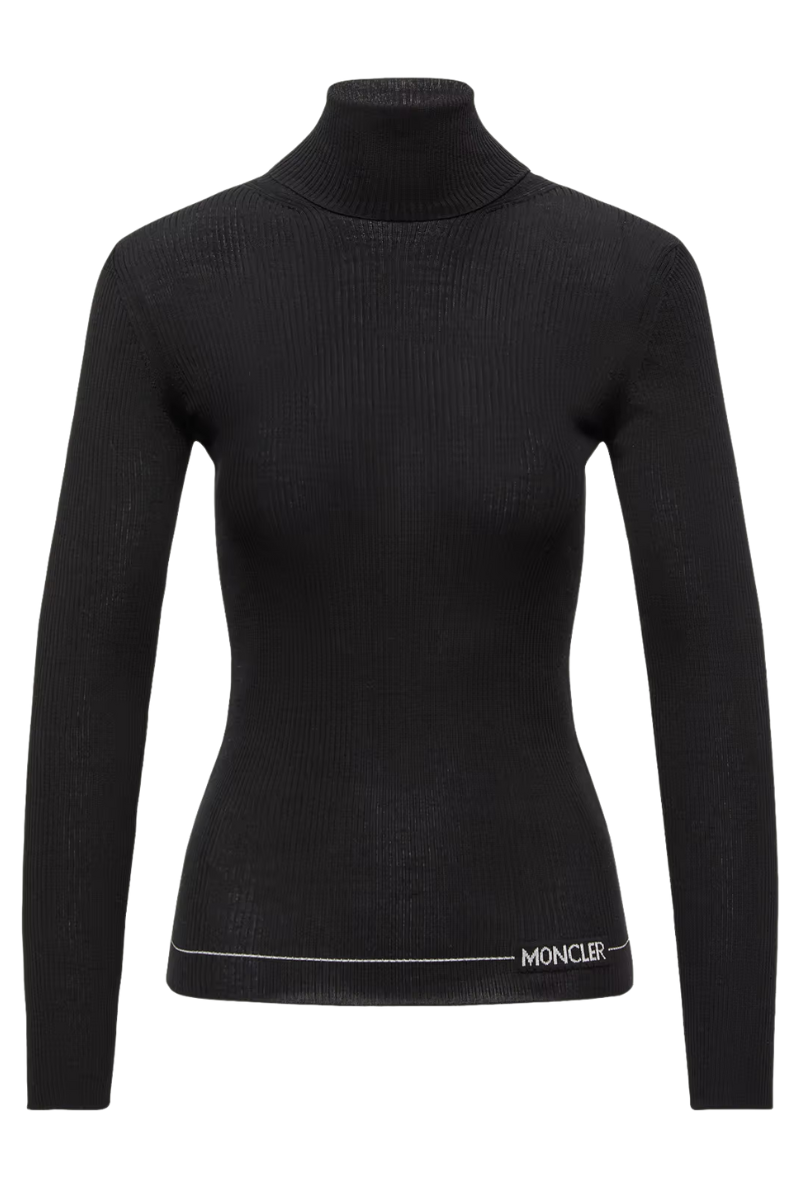 Logo Turtleneck Sweater-Moncler-Boyds Philadelphia