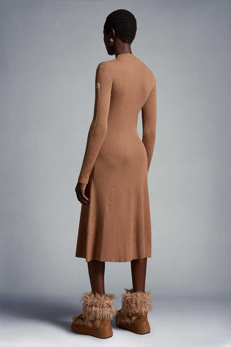 Knit Wool Midi Dress-Moncler-Boyds Philadelphia