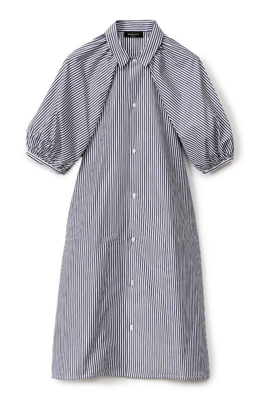 Striped Poplin Shirt Dress-Fabiana Filippi-Boyds Philadelphia