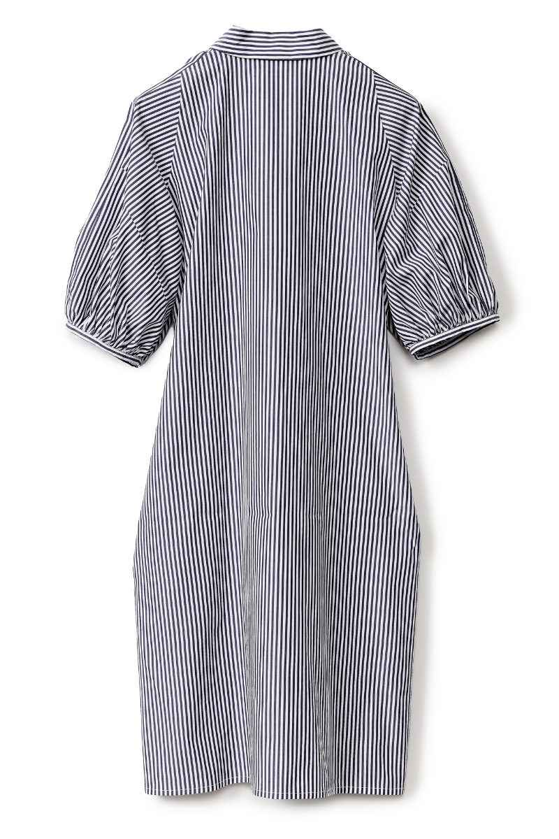 Striped Poplin Shirt Dress-Fabiana Filippi-Boyds Philadelphia
