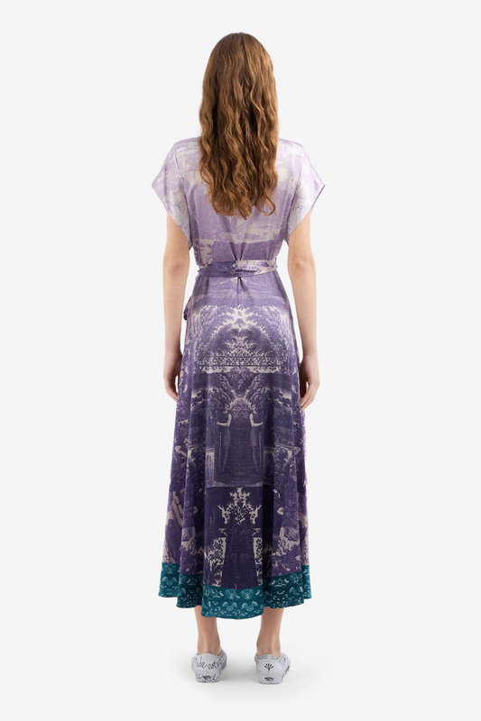 ADANASTR Silk Wrap Dress-Pierre-Louis Mascia-Boyds Philadelphia