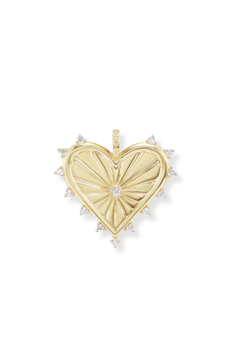 Spiked Heart Charm-Marlo Laz-Boyds Philadelphia