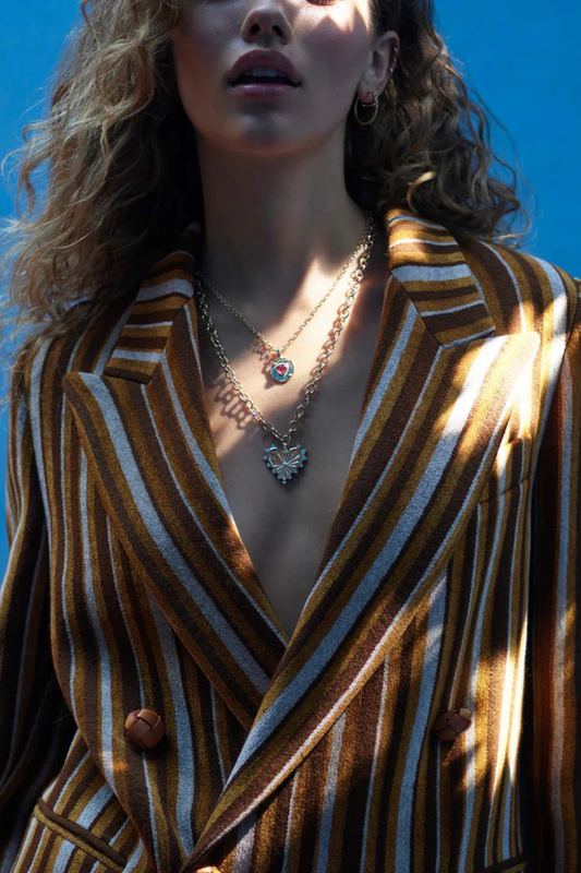 Spiked Heart Charm-Marlo Laz-Boyds Philadelphia