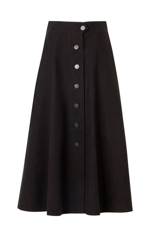 Winter Denim Midi Skirt-Akris Punto-Boyds Philadelphia