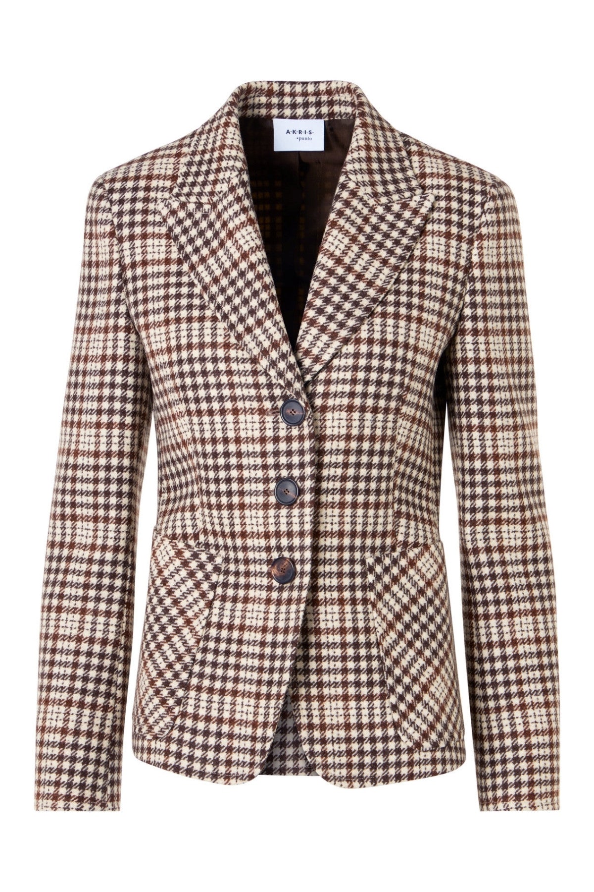 Tweed Check Blazer-Akris Punto-Boyds Philadelphia