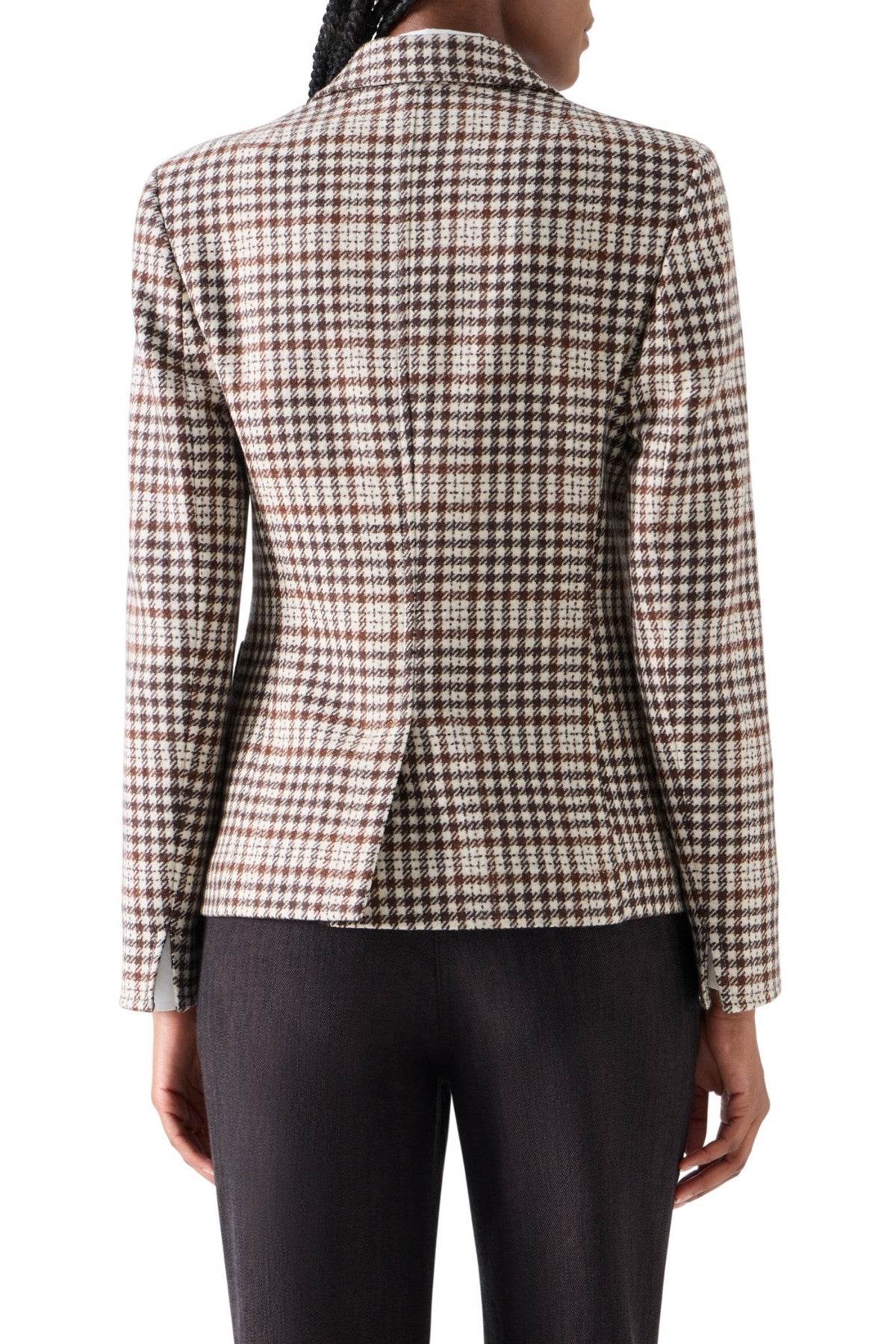 Tweed Check Blazer-Akris Punto-Boyds Philadelphia