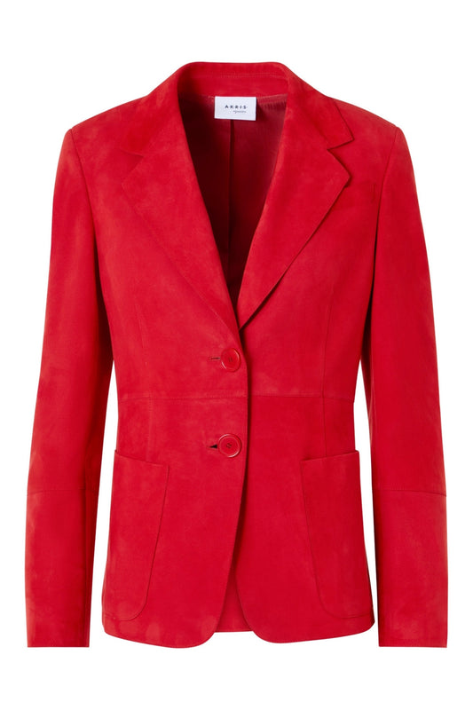 Suede Patch Pocket Blazer-Akris Punto-Boyds Philadelphia