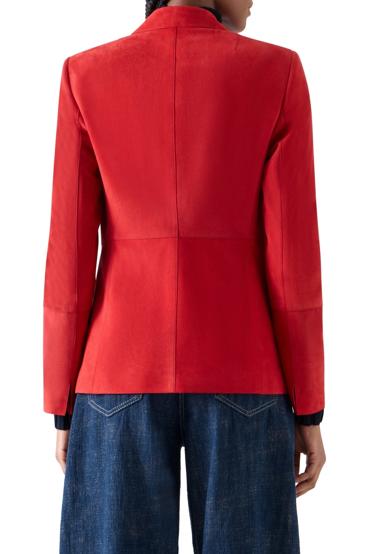 Suede Patch Pocket Blazer-Akris Punto-Boyds Philadelphia