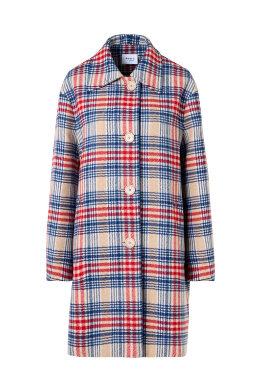 Lumberjack Plaid Overcoat-Akris Punto-Boyds Philadelphia