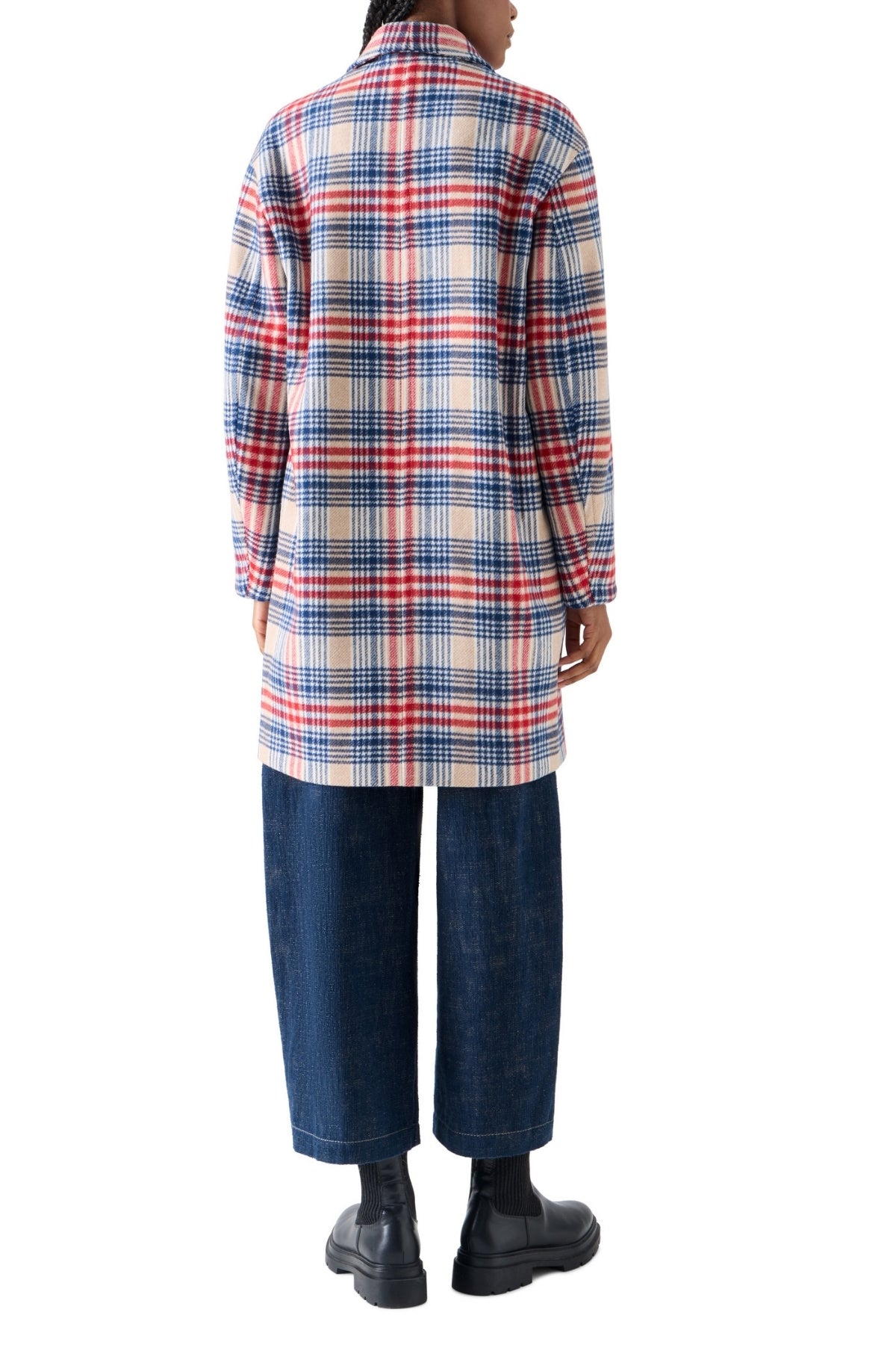 Lumberjack Plaid Overcoat-Akris Punto-Boyds Philadelphia