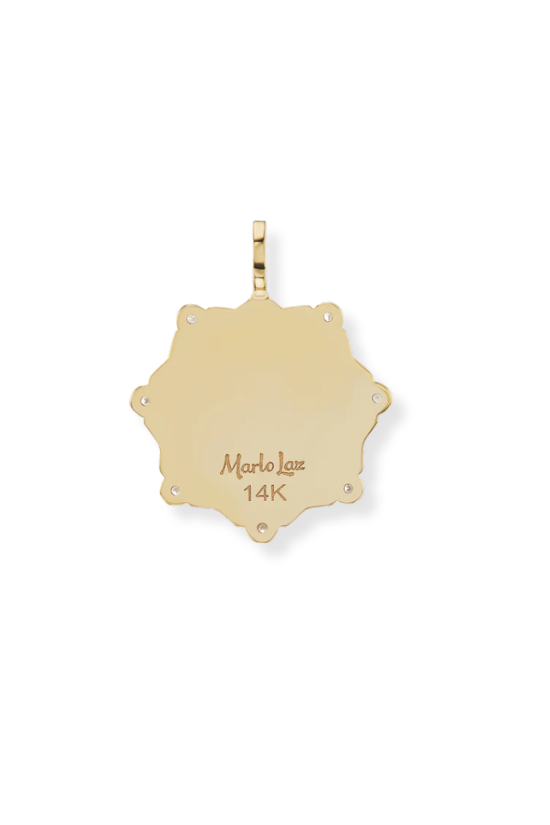 Large Pave Alphabet Coin-Marlo Laz-Boyds Philadelphia