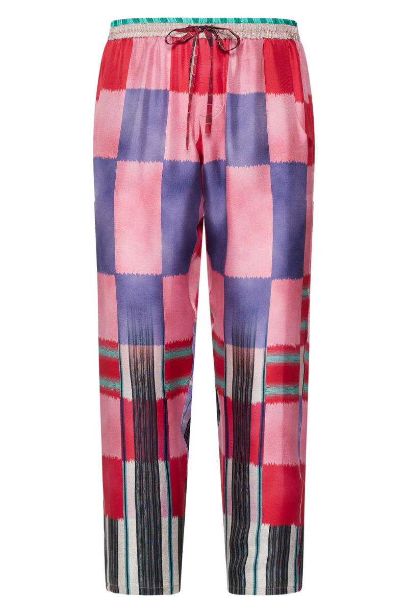 ALOE Printed Silk Pants-Pierre-Louis Mascia-Boyds Philadelphia