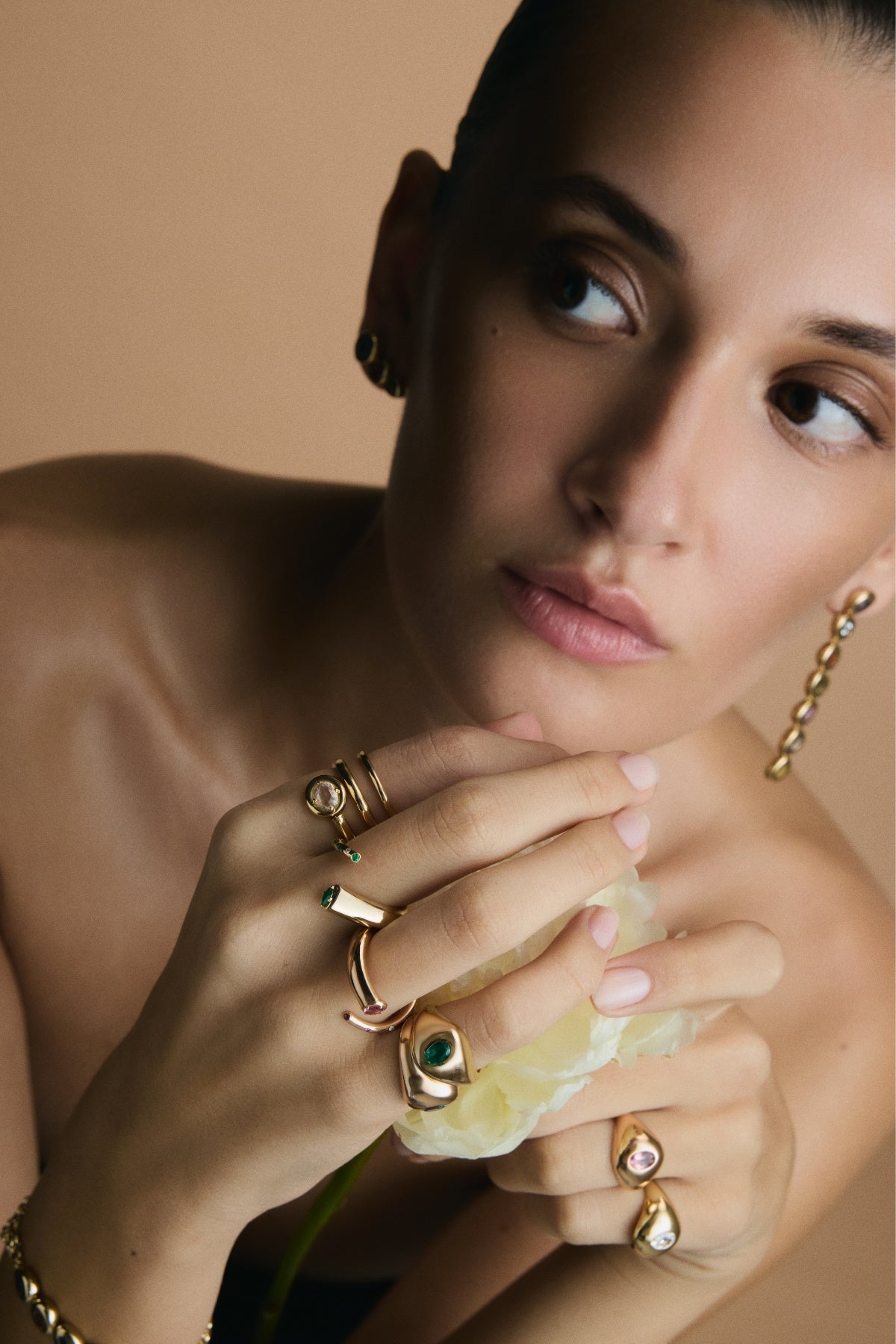 Yellow Gold and Emerald Ring-Aponine-Boyds Philadelphia