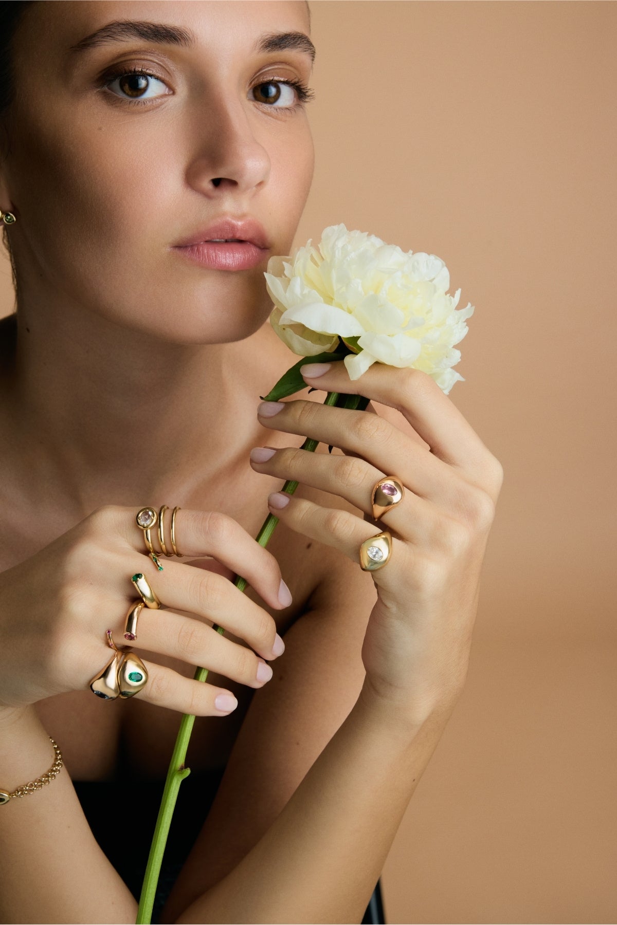 Yellow Gold and Emerald Ring-Aponine-Boyds Philadelphia