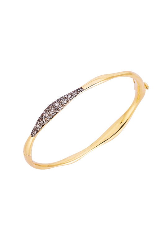 Yellow Gold and Diamond Bracelet-Aponine-Boyds Philadelphia