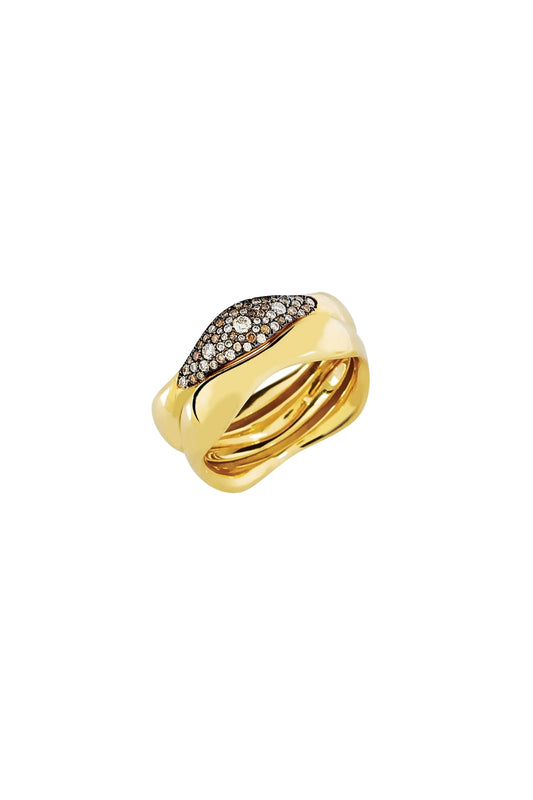 Yellow Gold and Diamond Ring-Aponine-Boyds Philadelphia
