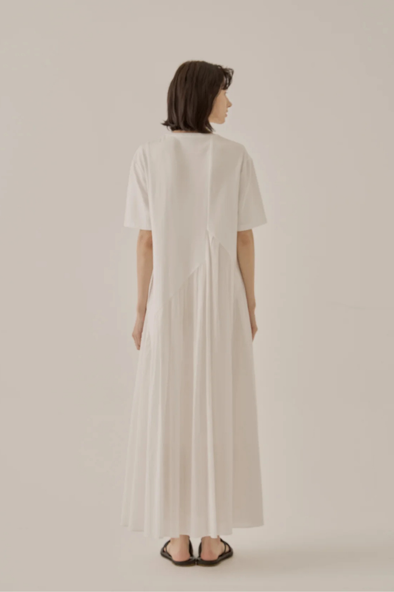 Casilda Jersey Dress, White / S Casilda Jersey Dress, White / S
