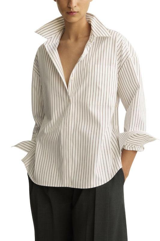 Watts Striped Side Button Shirt