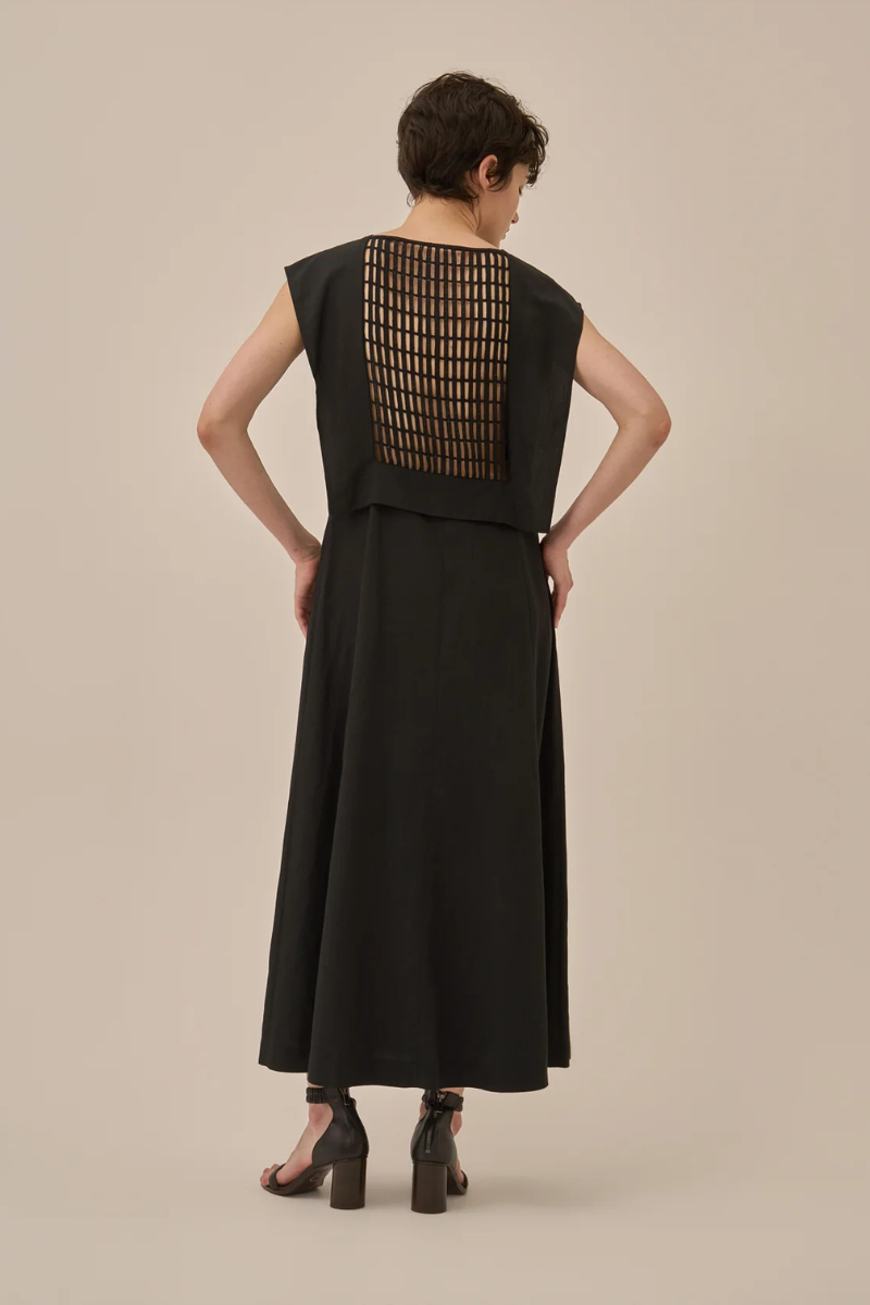 Nina Ladder Panel Dress-Akira Naka-Boyds Philadelphia