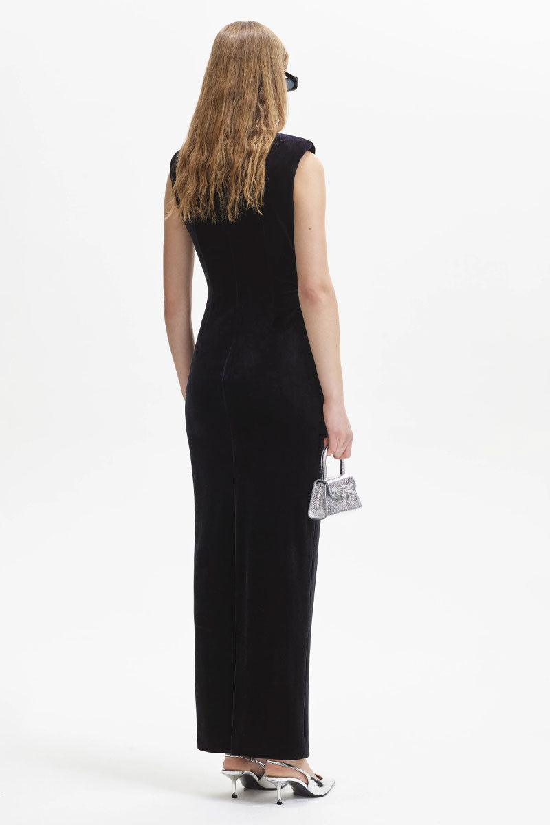 Velvet Cutout Maxi Dress by Self-Portrait