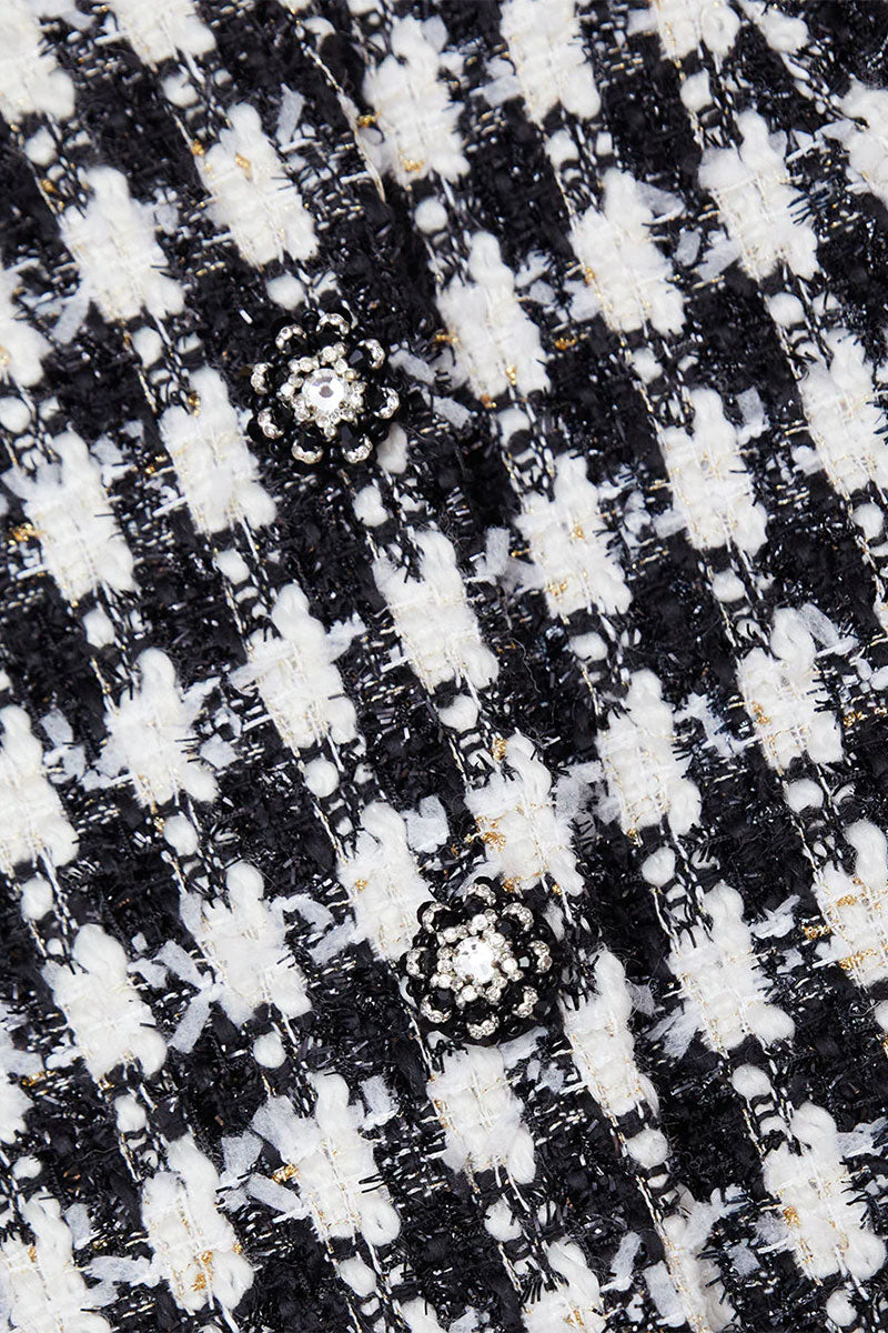 Check Boucle Mini Skirt-Self-Portrait-Boyds Philadelphia