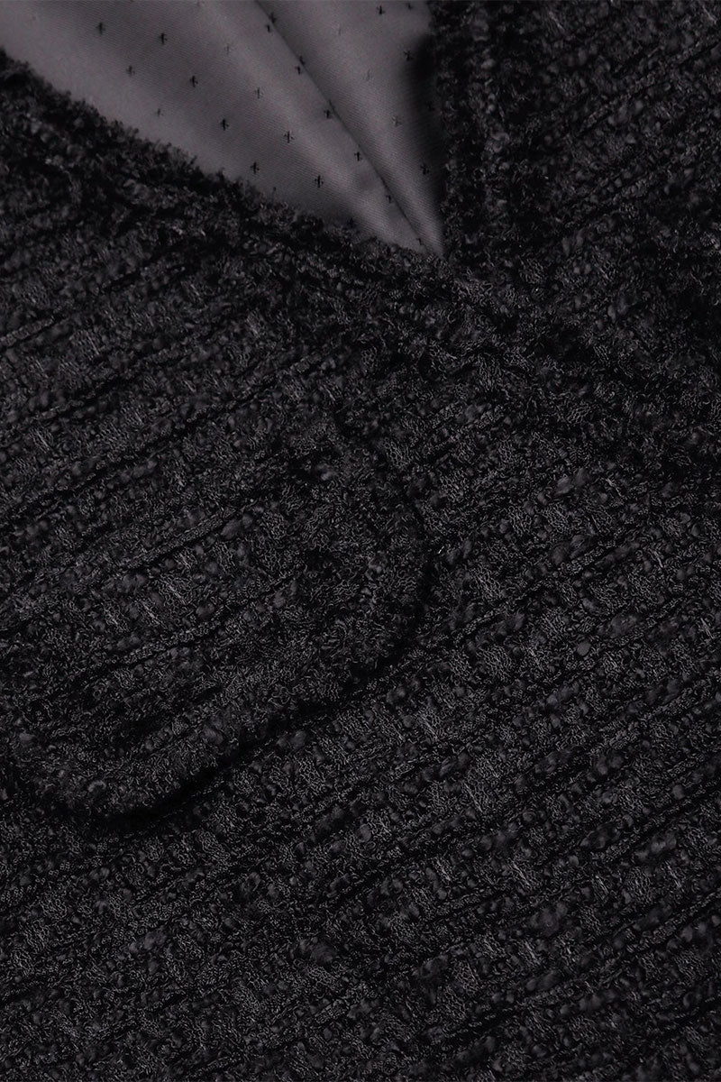Boucle V-Neck Mini Dress-Self-Portrait-Boyds Philadelphia