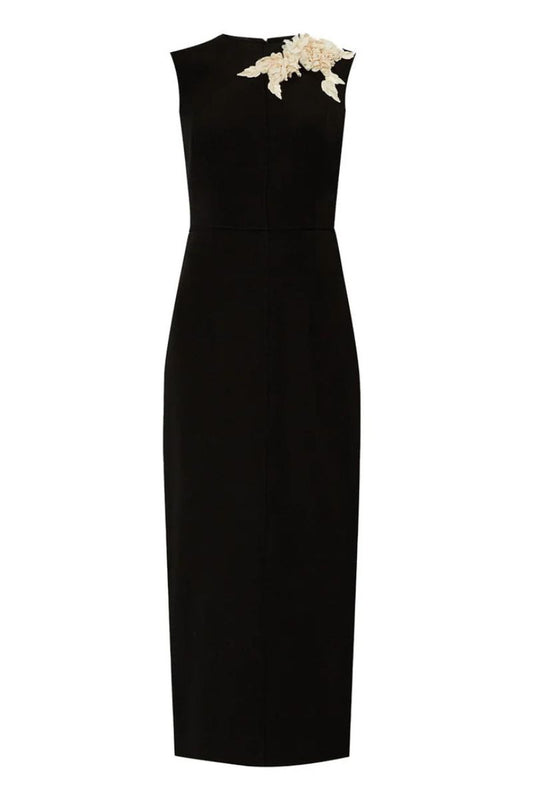 Embellished Pencil Midi Dress-ERDEM-Boyds Philadelphia