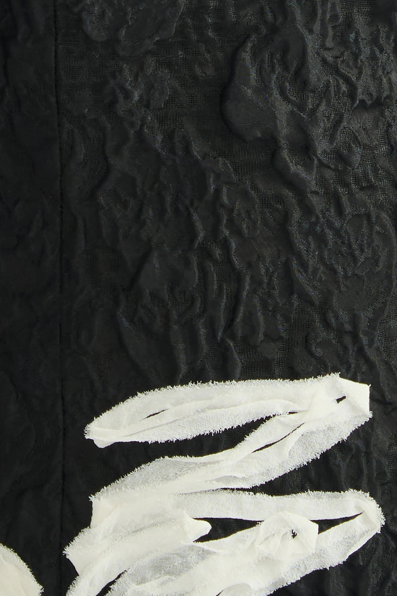 Embroidered Jacquard Off-The-Shoulder Midi Dress-ERDEM-Boyds Philadelphia