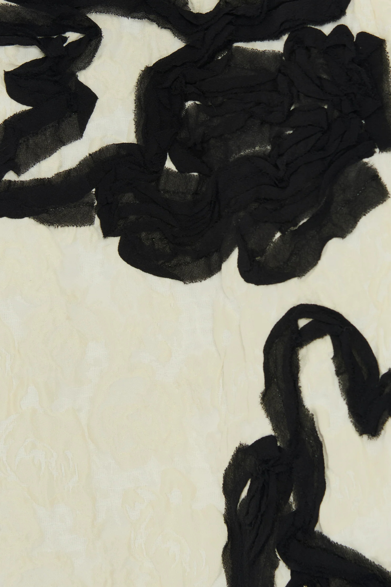 Embroidered Jacquard Flared Midi Dress-ERDEM-Boyds Philadelphia