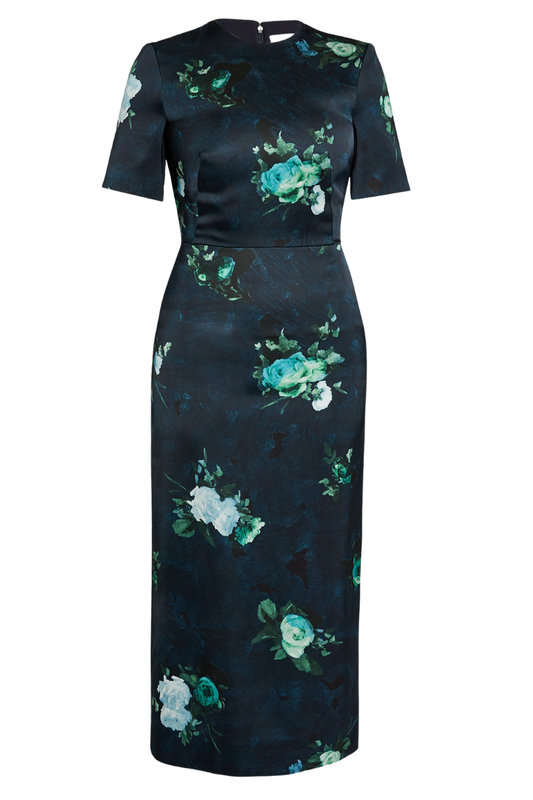 Floral Print Midi Dress-ERDEM-Boyds Philadelphia