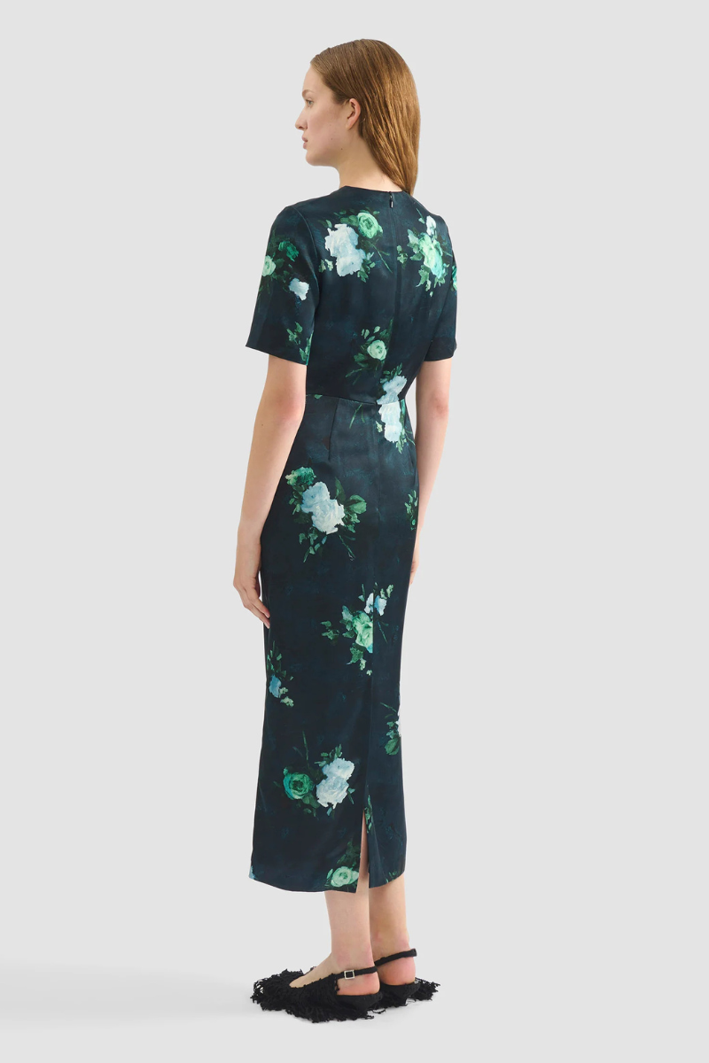 Floral Print Midi Dress-ERDEM-Boyds Philadelphia