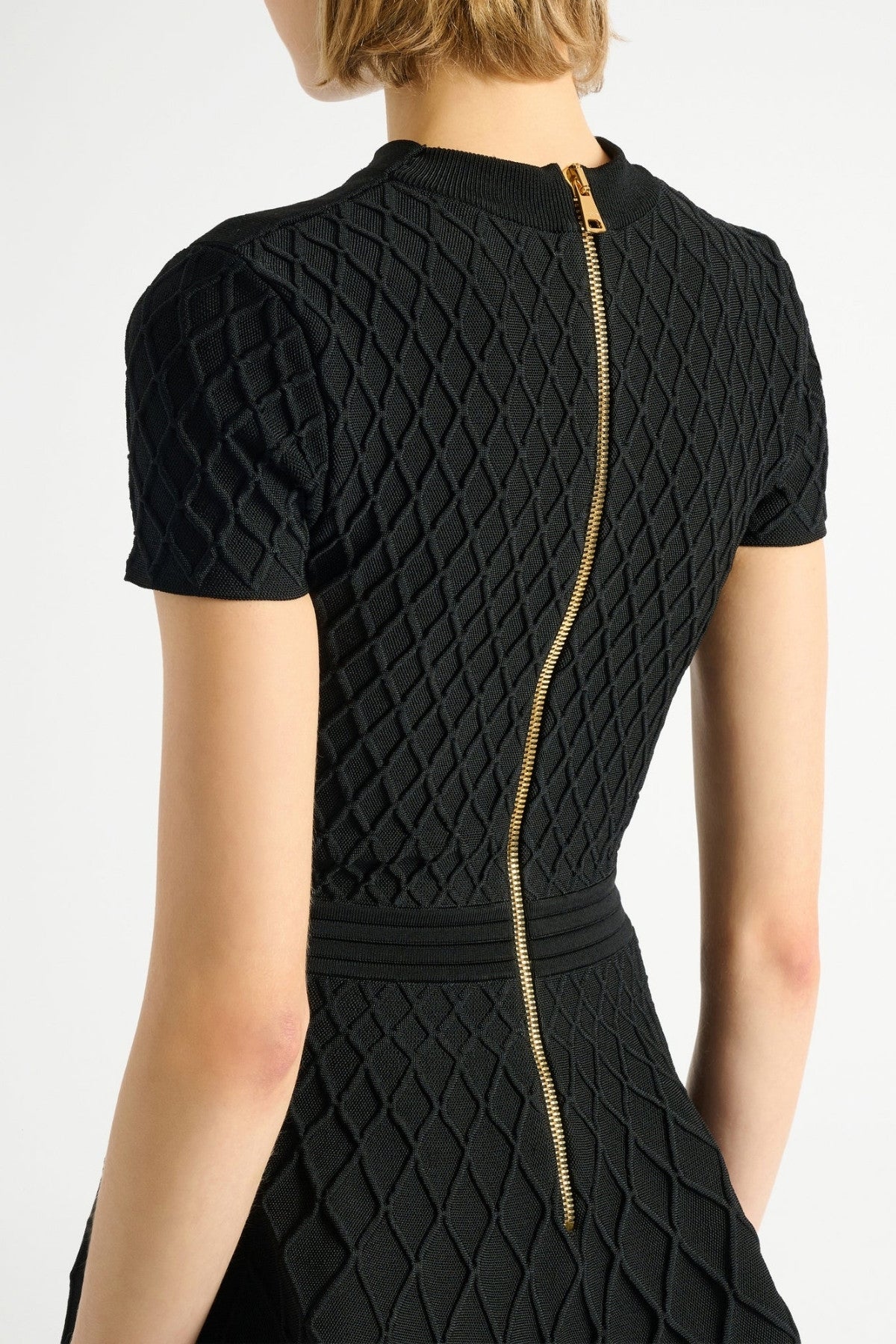 Flared Knit Dress-Balmain-Boyds Philadelphia