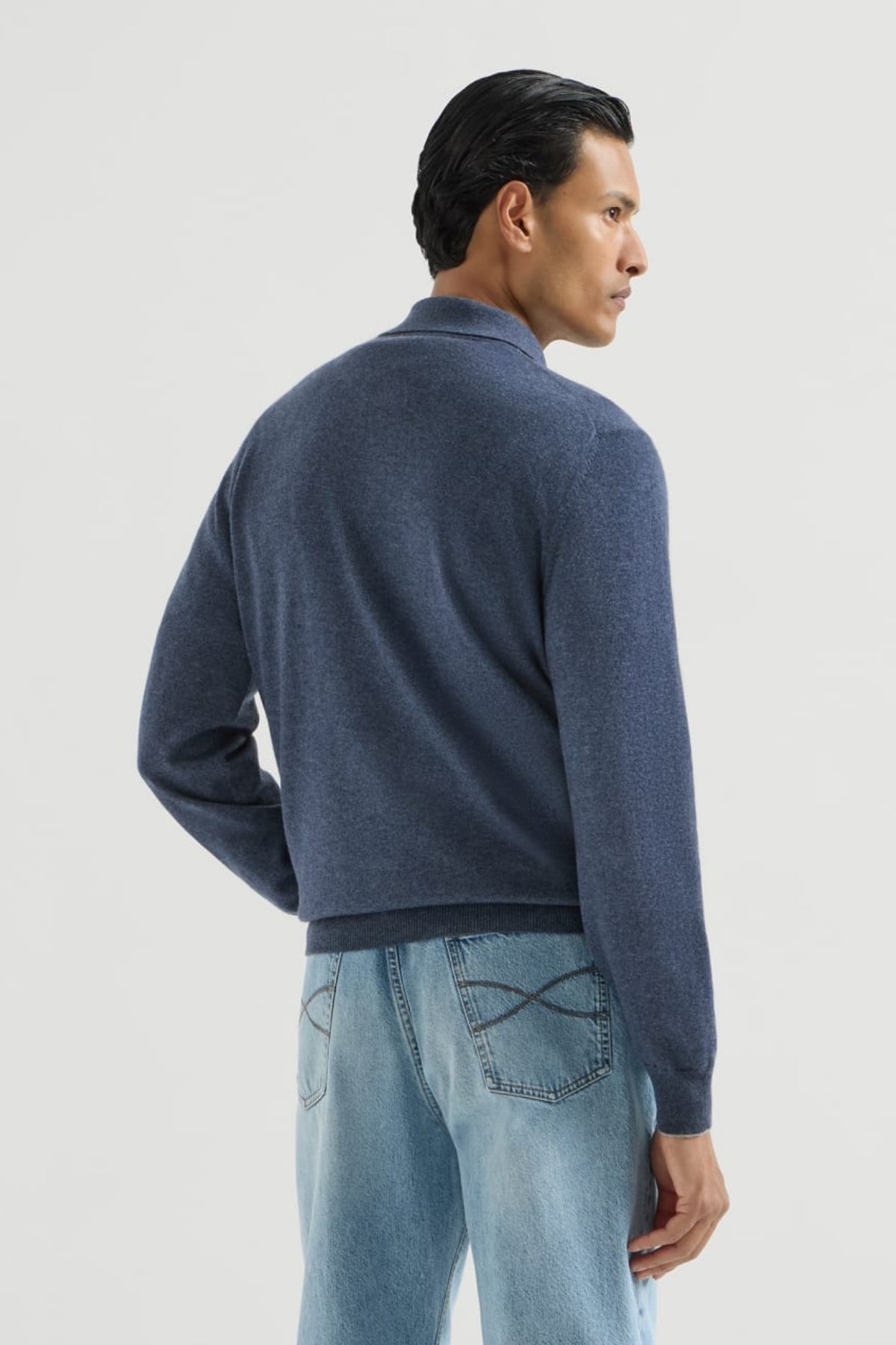 Cashmere Knit Polo Shirt-Brunello Cucinelli-Boyds Philadelphia