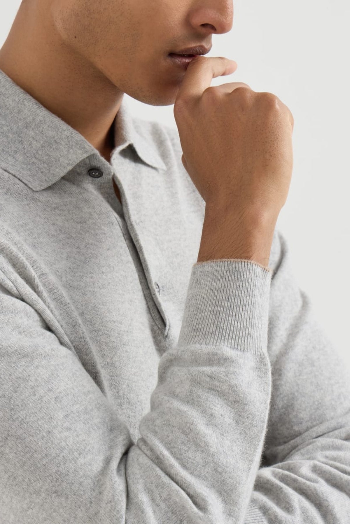 Cashmere Knit Polo Shirt-Brunello Cucinelli-Boyds Philadelphia