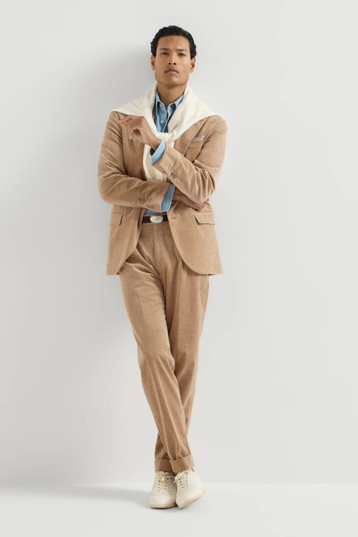 Corduroy Peaked Lapel Blazer-Brunello Cucinelli-Boyds Philadelphia