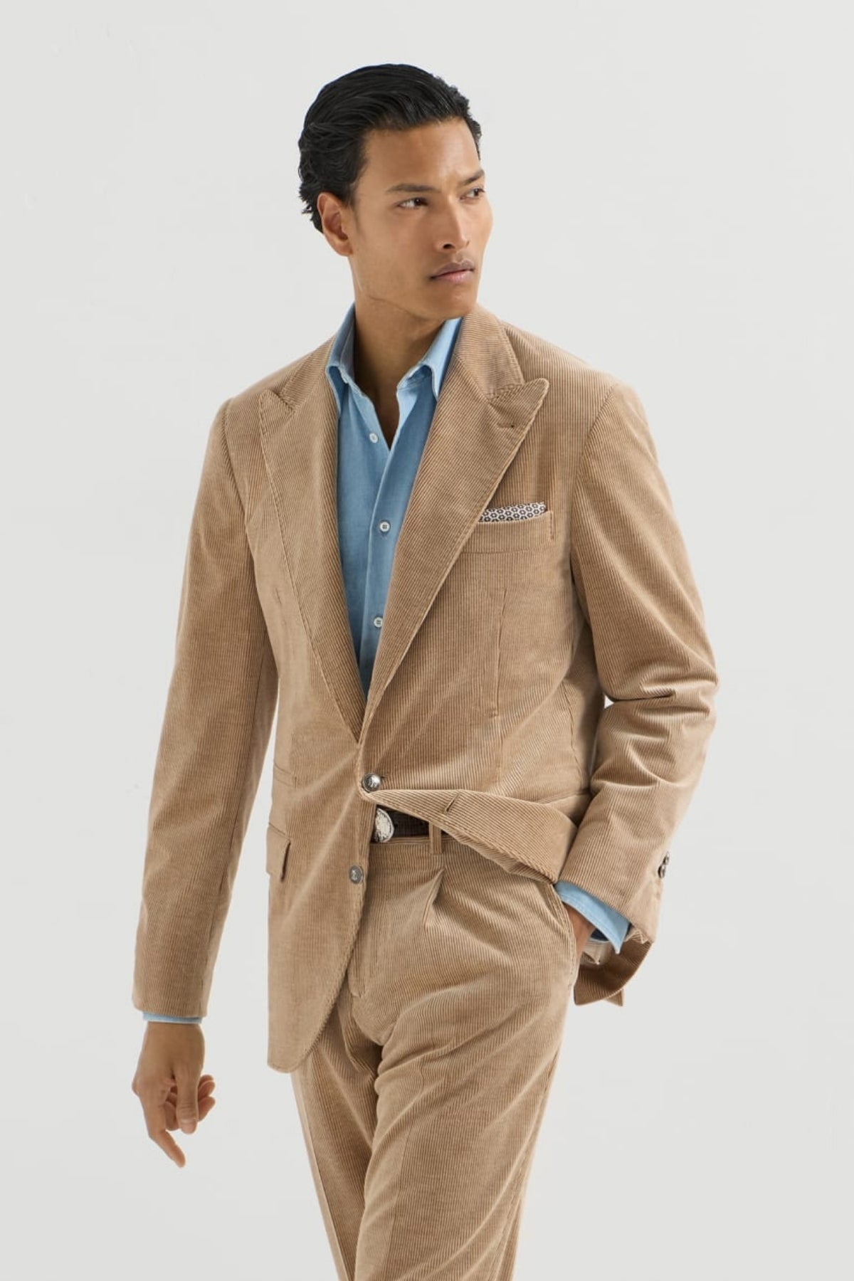 Corduroy Peaked Lapel Blazer-Brunello Cucinelli-Boyds Philadelphia