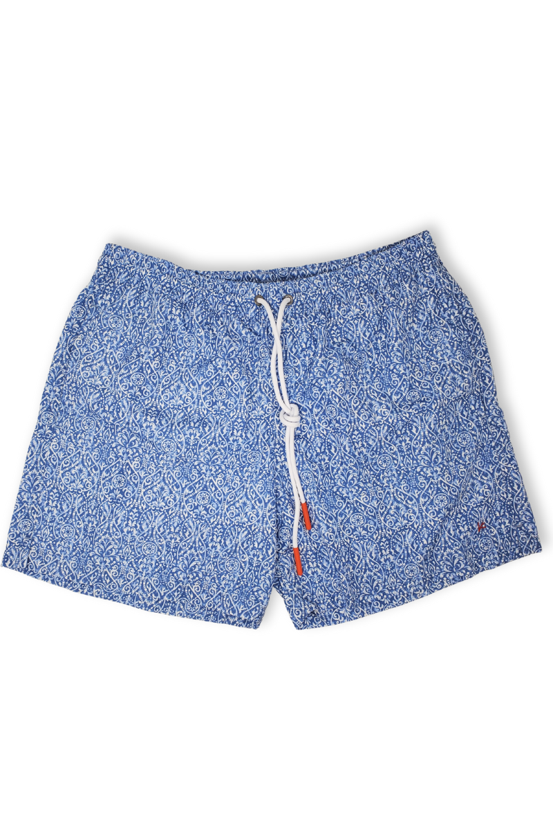 Blue Medallion Swim Shorts-ISAIA-Boyds Philadelphia
