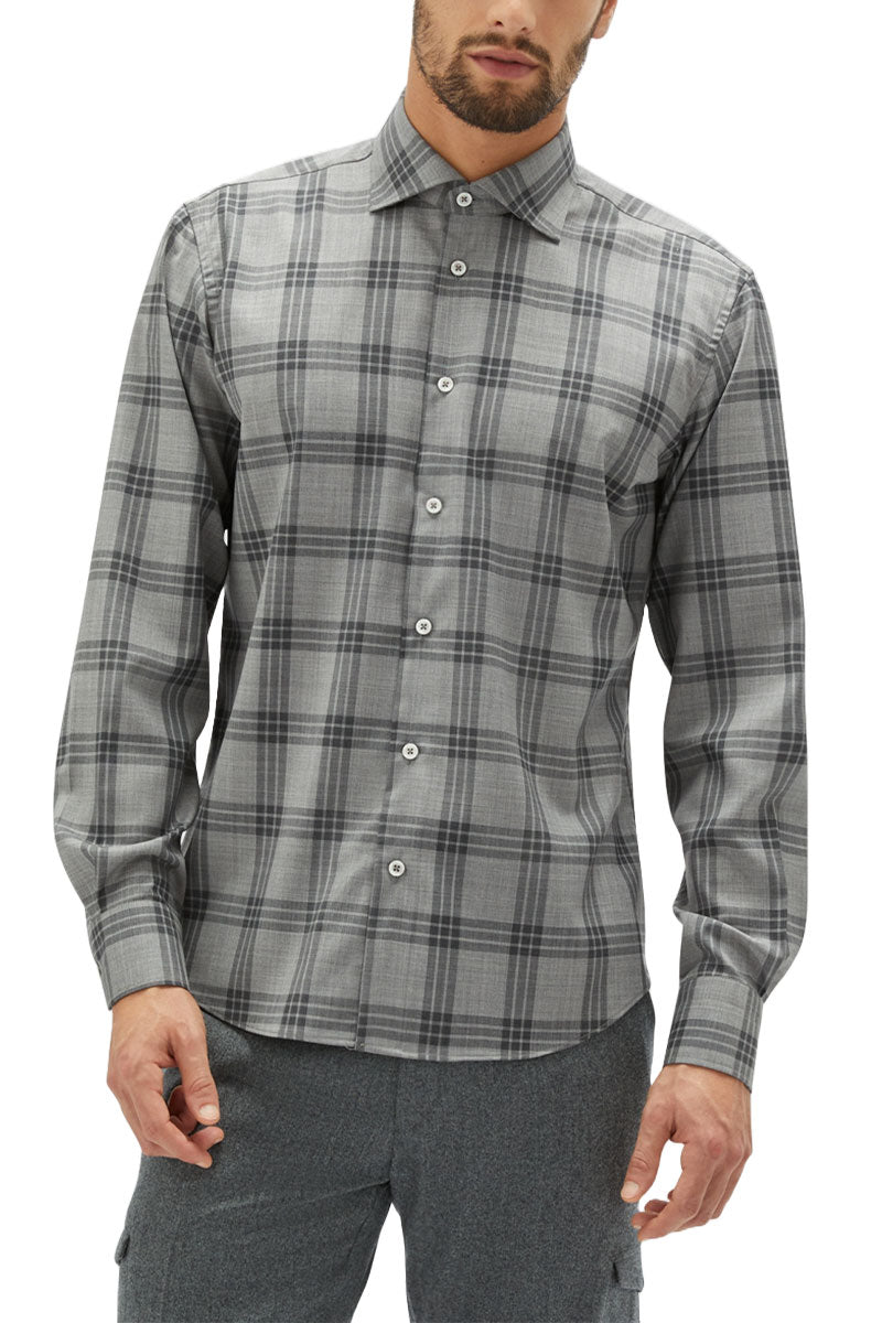 Rainy Day Check Shirt-Maurizio Baldassari-Boyds Philadelphia