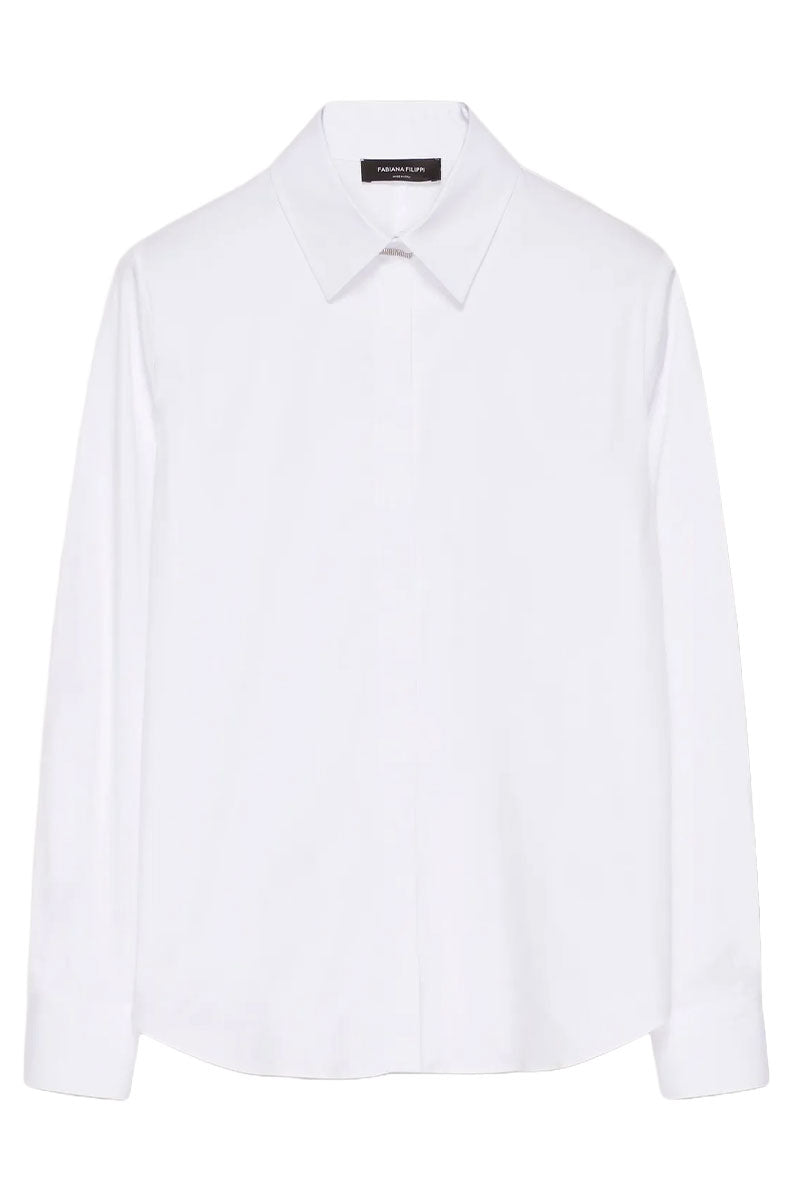 Organic Cotton Poplin Shirt-Fabiana Filippi-Boyds Philadelphia