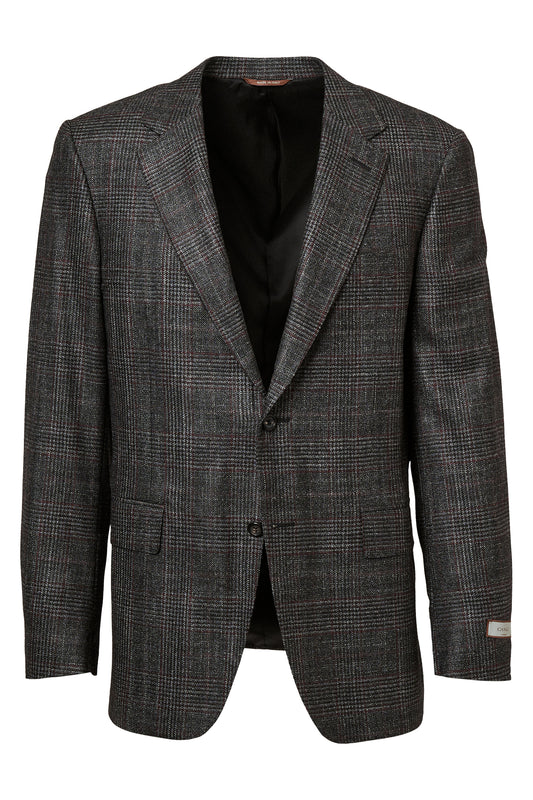 Wool-Silk Plaid Sportcoat-Canali-Boyds Philadelphia