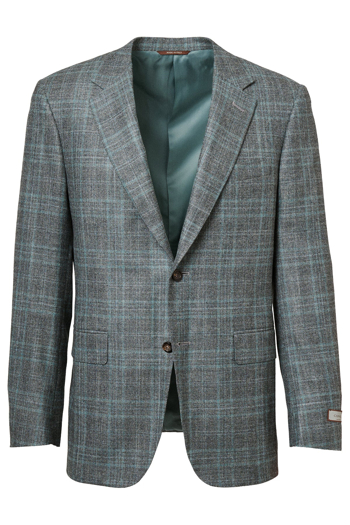 Wool-Silk Plaid Sportcoat-Canali-Boyds Philadelphia