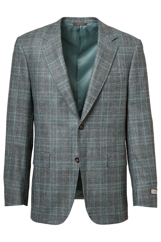 Wool-Silk Plaid Sportcoat-Canali-Boyds Philadelphia
